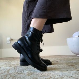 Dear Frances black leather boots